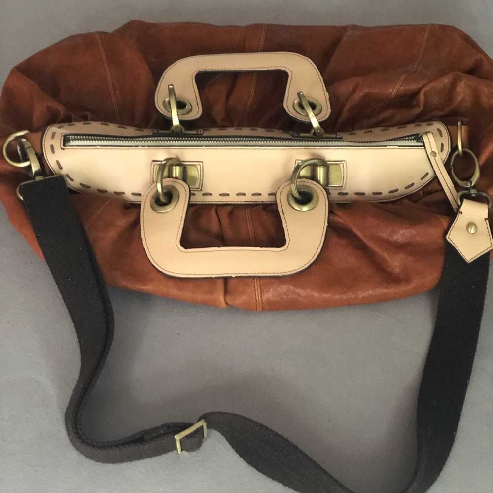 Anthropologie leather crossbody bag